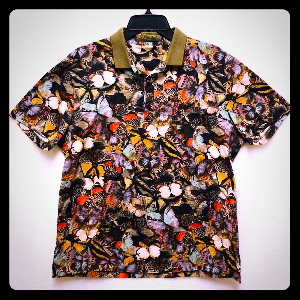 🦋Valentino🦋 Camubutterfly Polo Medium Large